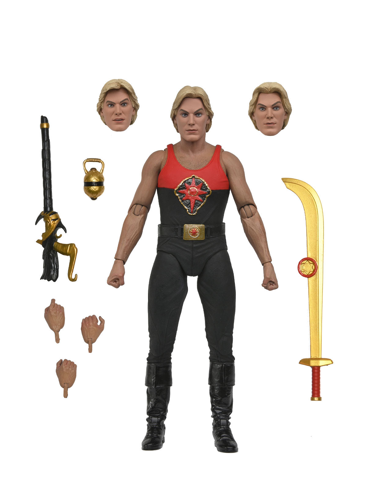 Flash Gordon Final Battle Action Figure 7” with Heads & Weapons