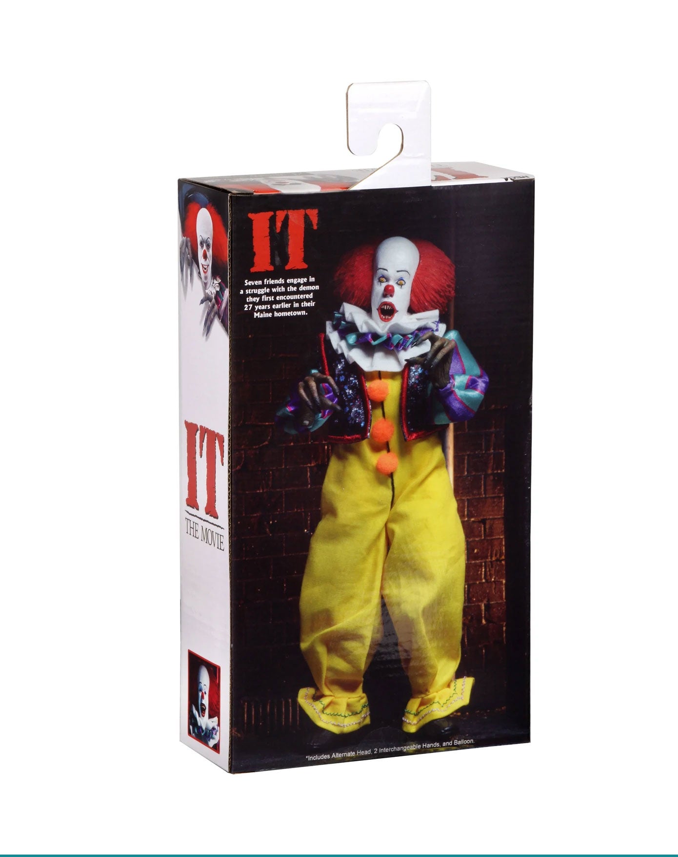IT 1990 Pennywise 8" Clothed Action Figure Horror Collectible Tim Curry