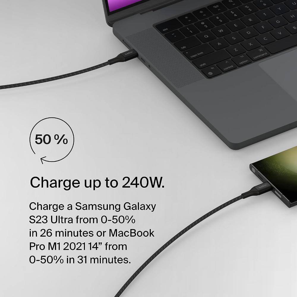 Belkin BoostCharge 2M USB-C to USB-C Fast Charging Cable