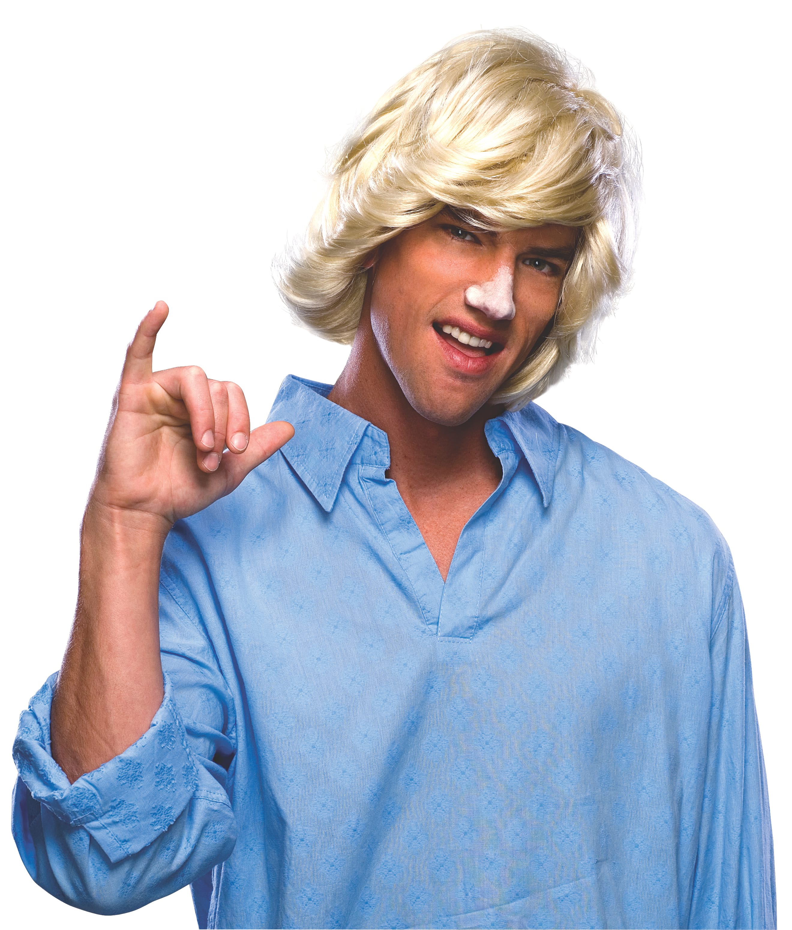 Surfer Dude Wig for Adults Beach Bum Long Wavy Hair Costume Accessory