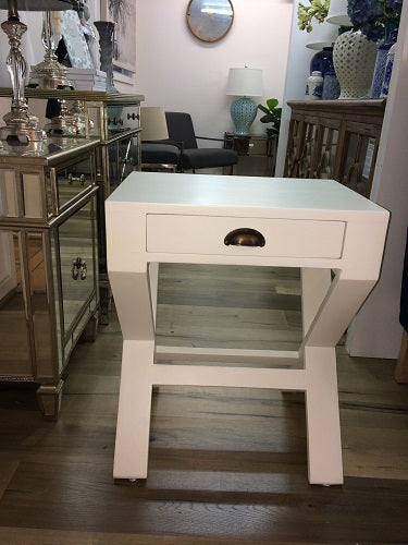 Marseille Bedside Table Cross Leg Side Table Nightstand Bedroom Furniture