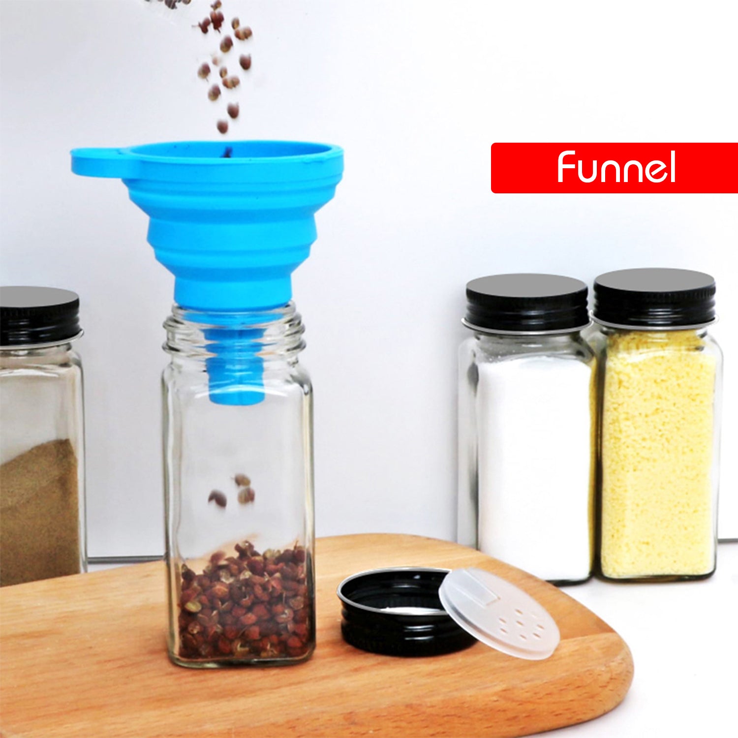 Hivvago 24-Pack 120ml Glass Spice Jars – Airtight Storage with Lids & Labels