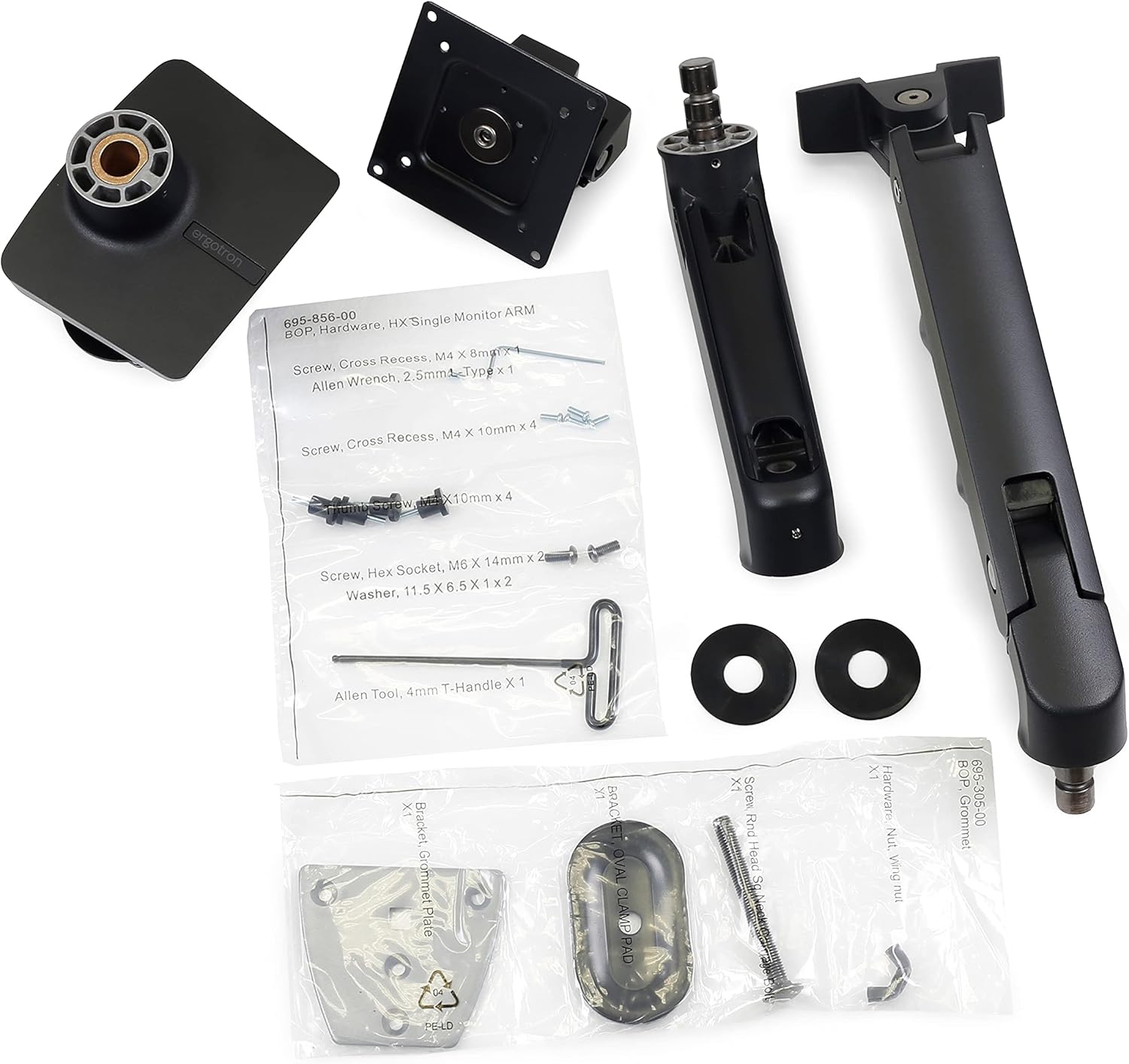 Ergotron HX Desk Monitor Arm with HD Pivot Matte