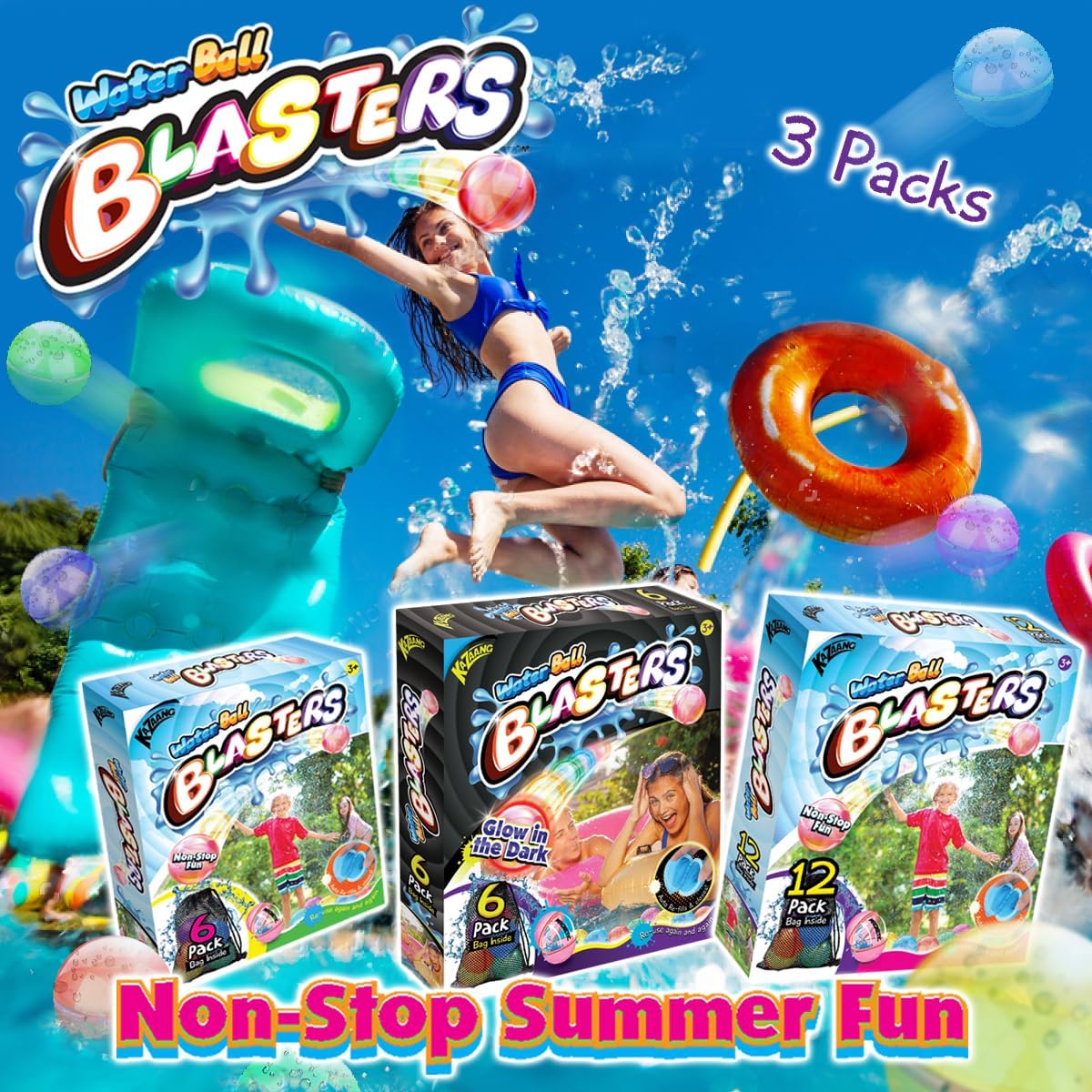 Kazaang Water Ball Blasters - 12 Pack