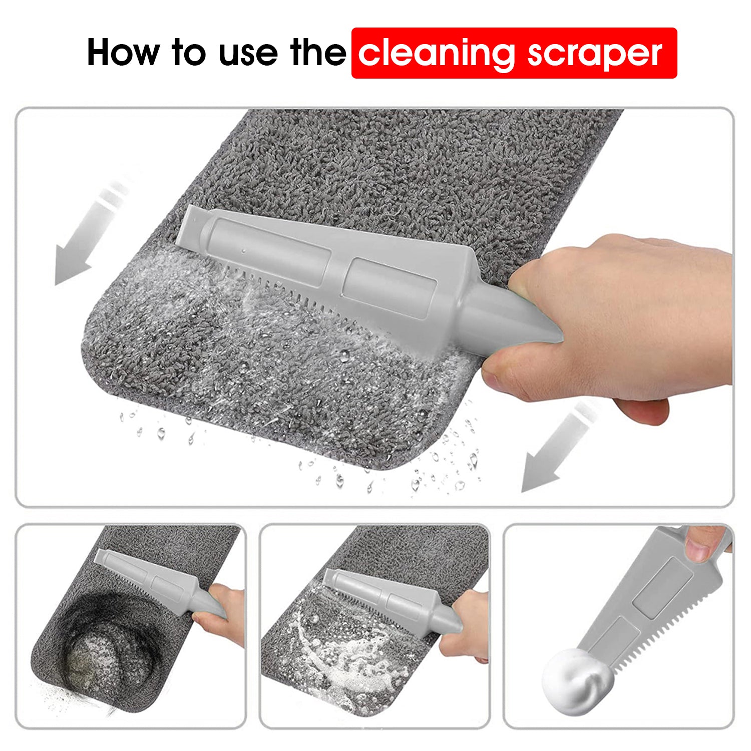 Hivvago Microfiber Spray Mop – Wet & Dry, Refillable Tank, 360° Swivel, 122cm