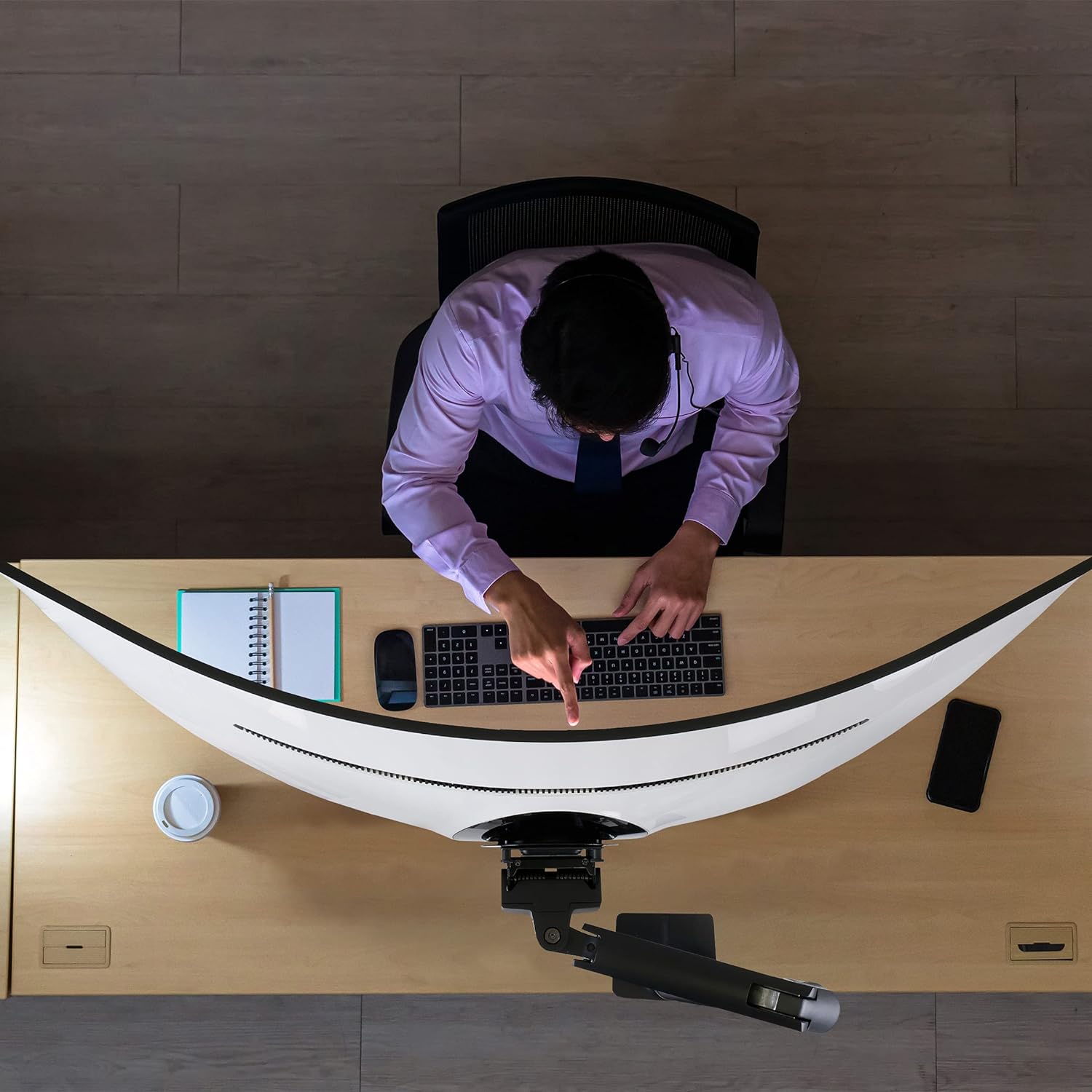 Ergotron HX Desk Monitor Arm with HD Pivot Matte