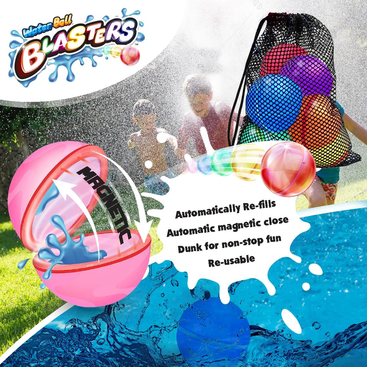 Kazaang Water Ball Blasters - 12 Pack