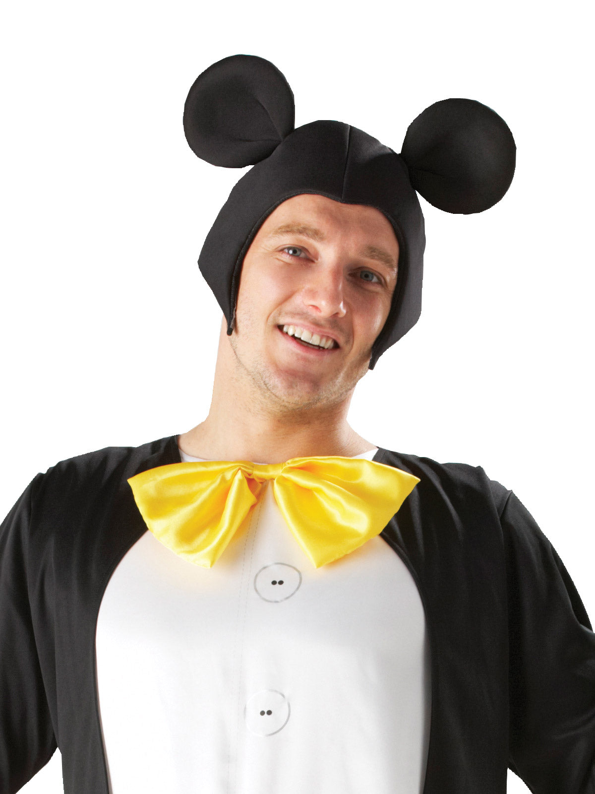 Mickey Mouse Costume Adult Disney Jumpsuit with Ears Gloves and Bow Tie
