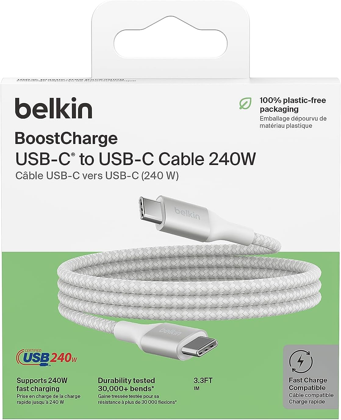 Belkin BoostCharge 1M USB-C to USB-C Power Cable - Fast Charging