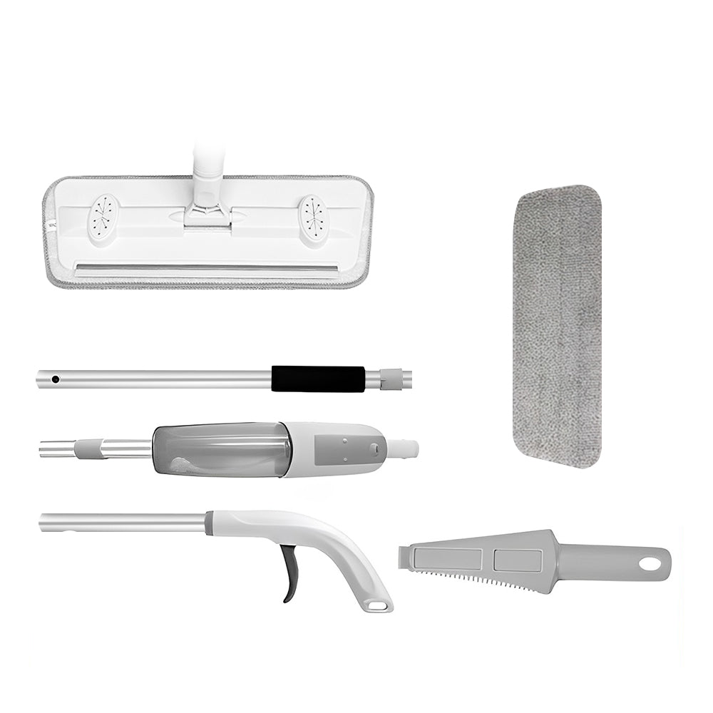 Hivvago Microfiber Spray Mop – Wet & Dry, Refillable Tank, 360° Swivel, 122cm