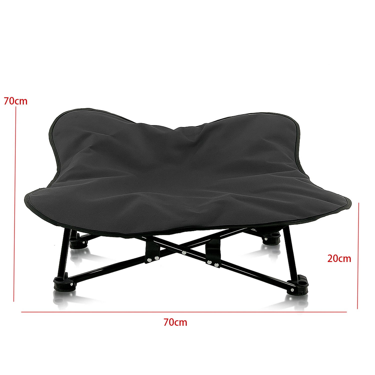 PupLily Elevated Dog Bed – Foldable Cot with Padded Topper & Bag, for Large Pets