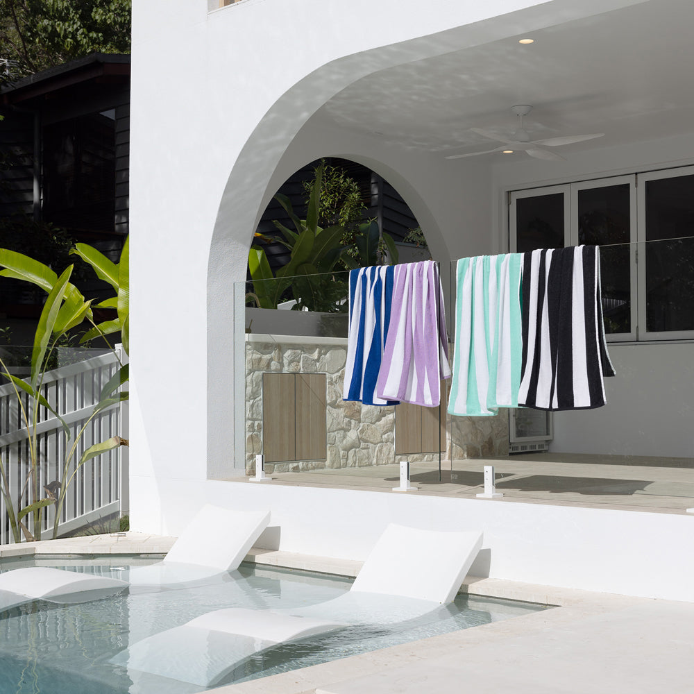 Bambury Ecobeach Towel - Black