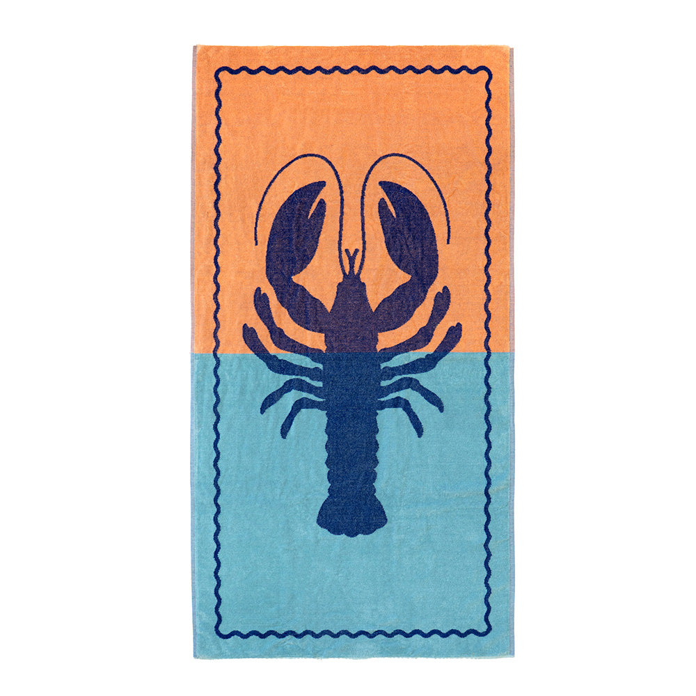 Bambury Jacquard Beach Towel - Lobster