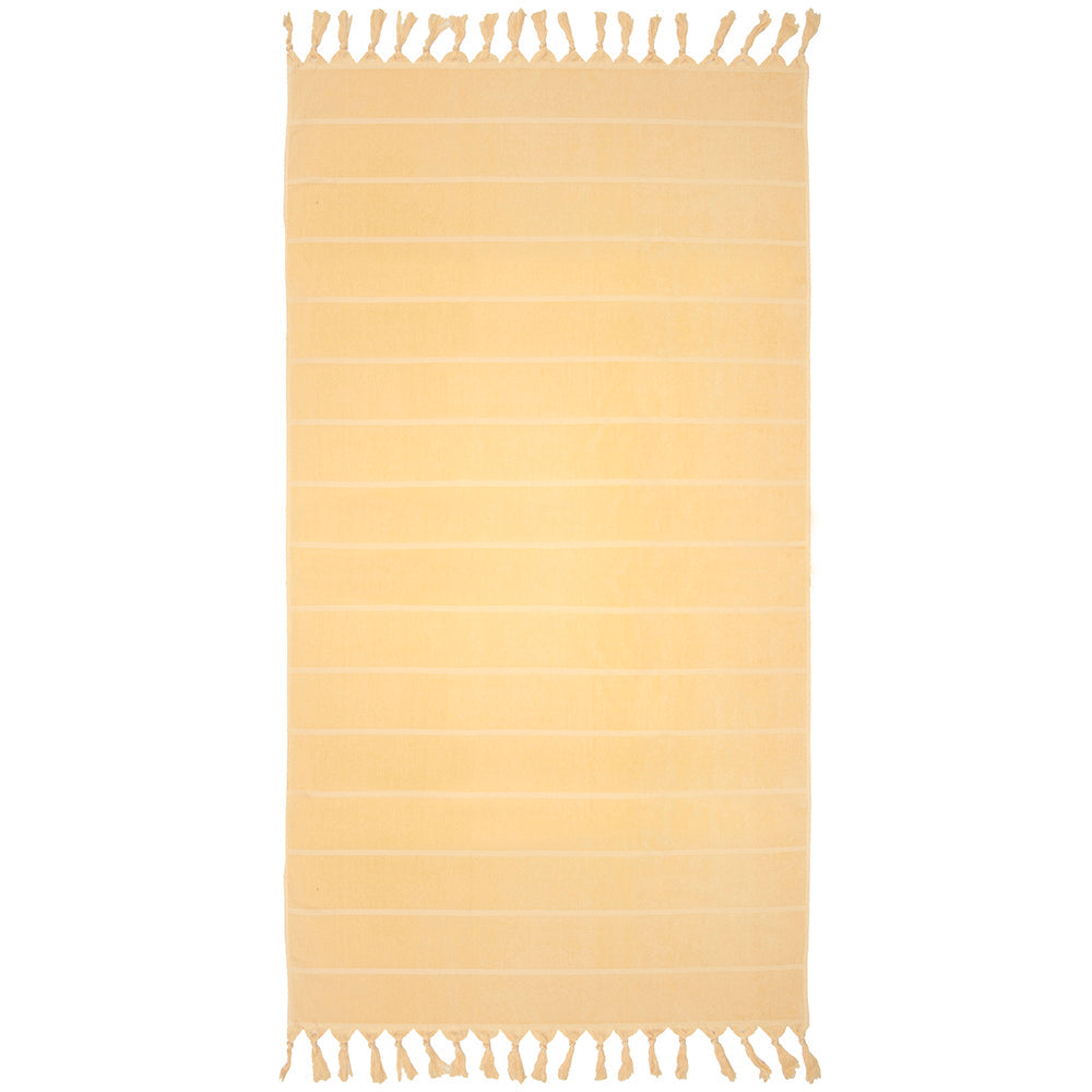Bambury Santorini Beach Towel - Custard