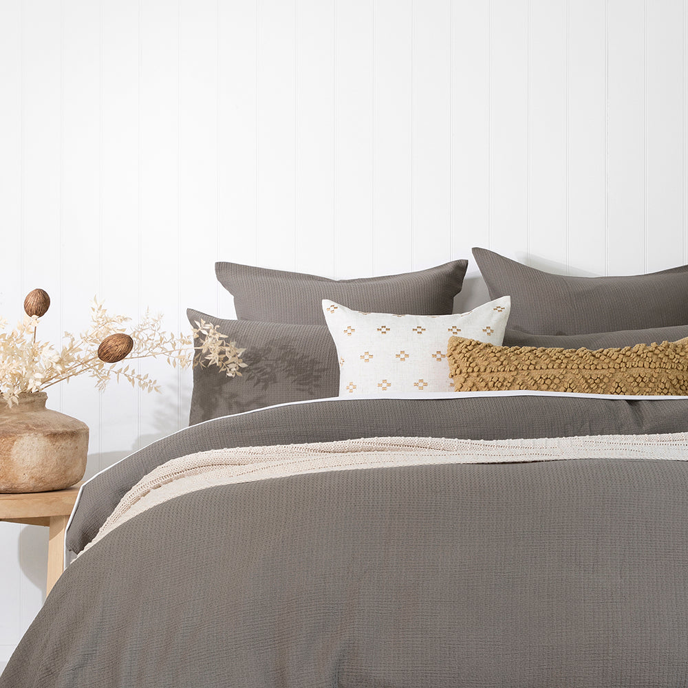 Bambury Glenelg Rectangle Cushion - Flax