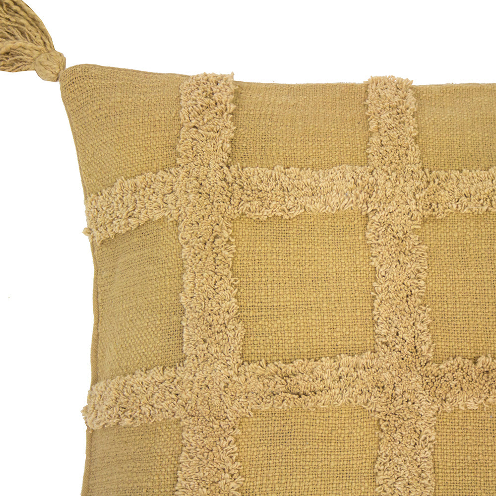 Bambury Percy Rectangle Cushion - Flax