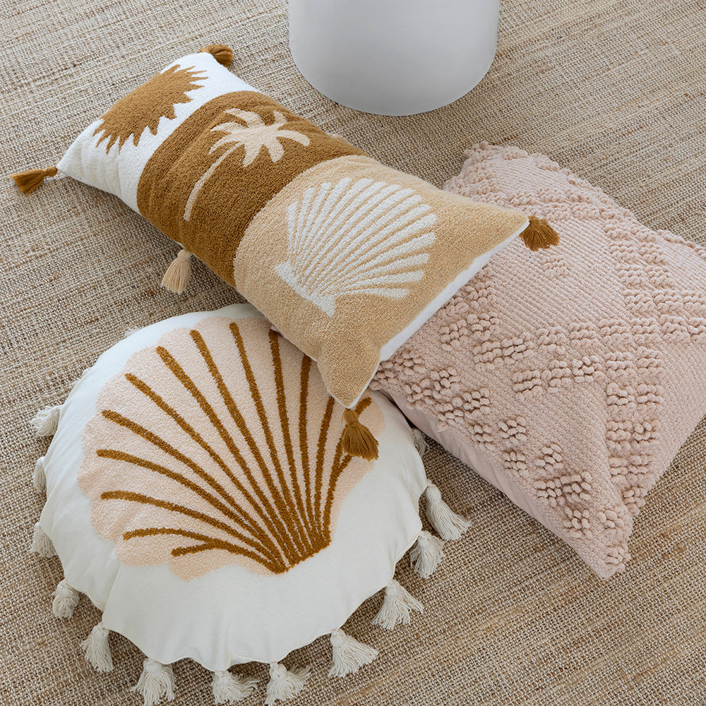 Bambury Bronte Square Cushion - Rosewater