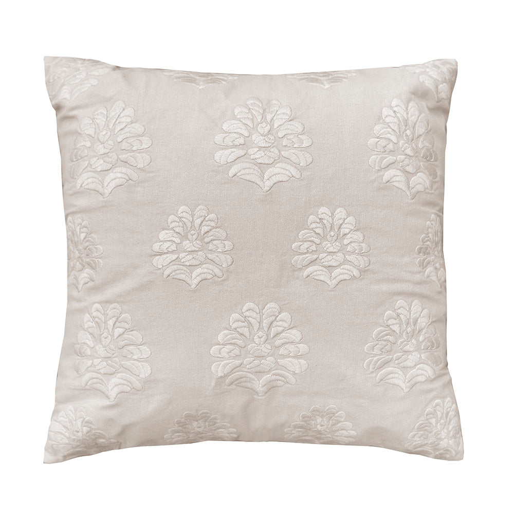 Bambury Cora Square Cushion - Pebble