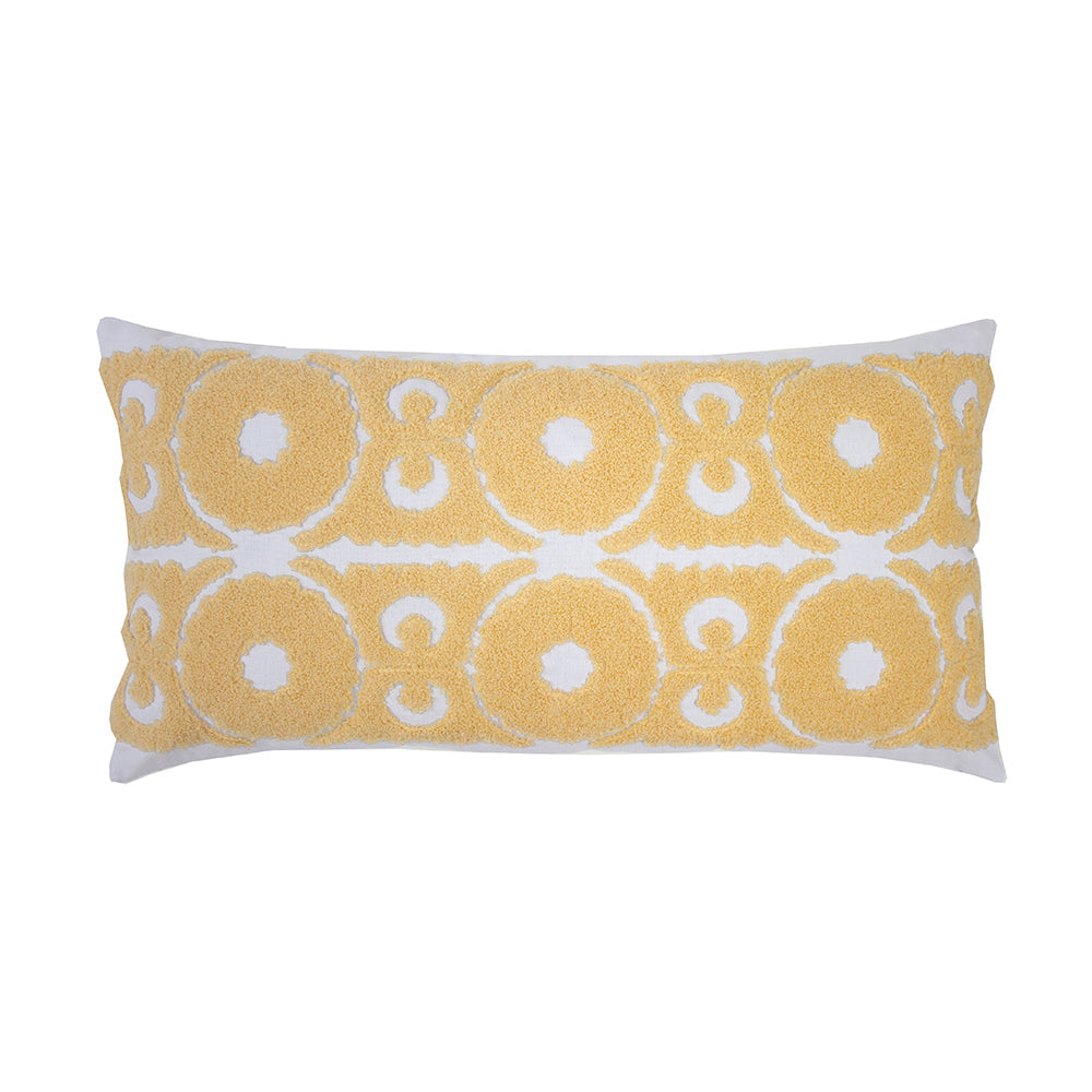 Bambury Philippa Rectangle Cushion - Custard
