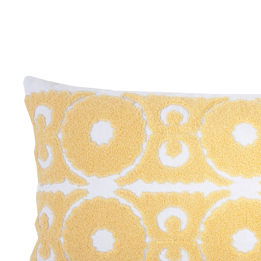 Bambury Philippa Rectangle Cushion - Custard