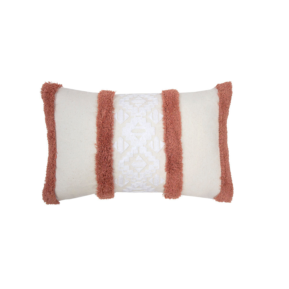 Bambury Sedona Rectangle Cushion - Clay