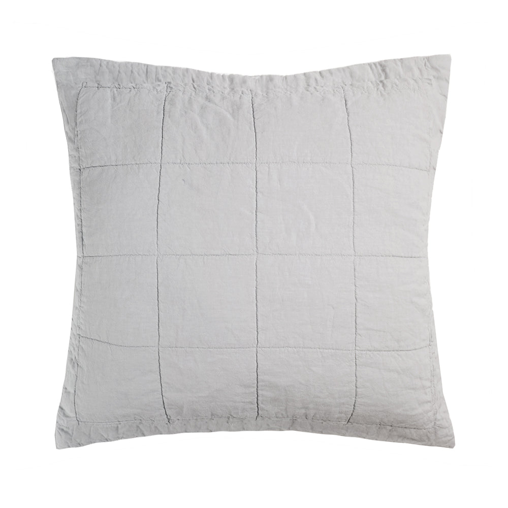 Bambury French Flax Linen Quilted European Sham