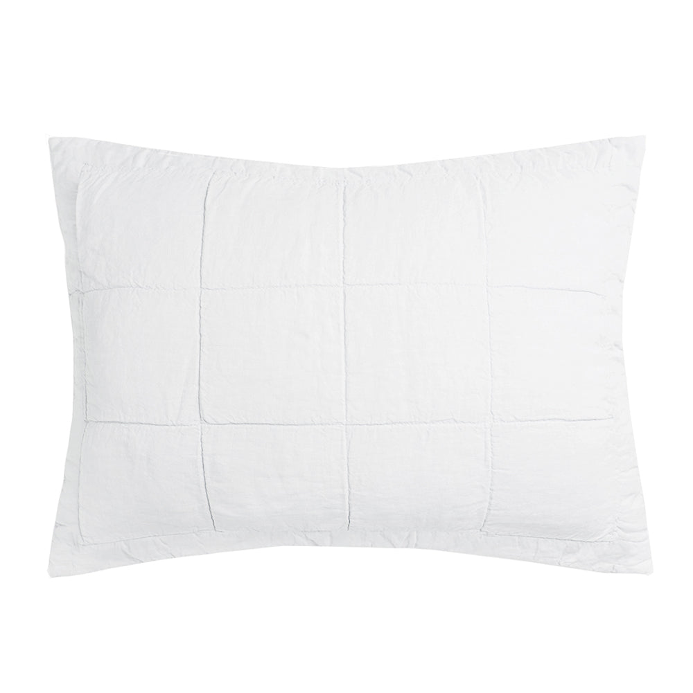 Bambury French Flax Linen Quilted Sham