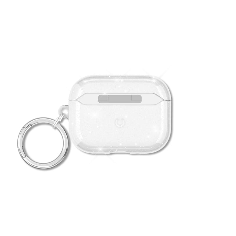Case-Mate Twinkle Case For AirPods Pro 3 - Twilight Silver with Silver Carabiner