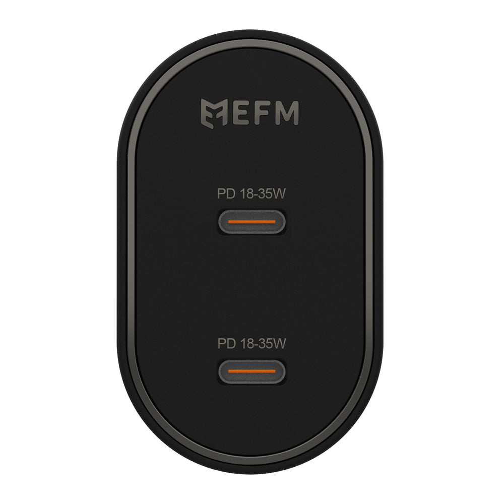 EFM 35W Dual Port Wall ChargeWith Power Delivery and PPS