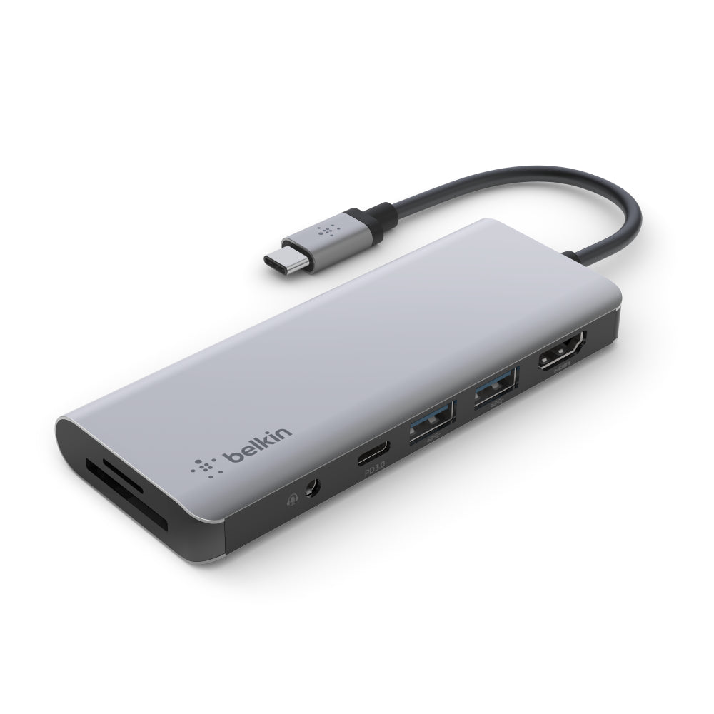 Belkin CONNECT USB-C 7-in-1 Multiport Hub AdapterSpace Grey