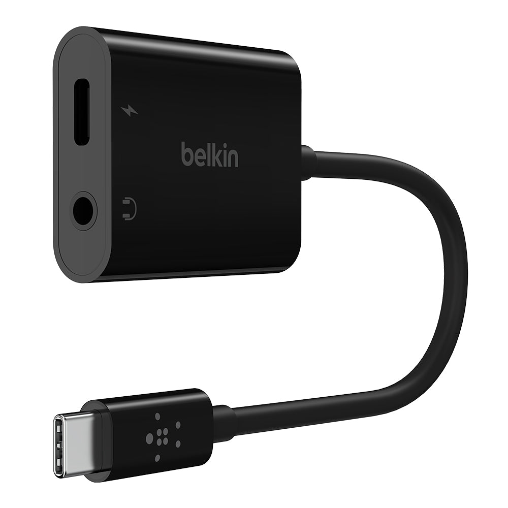 Belkin ROCKSTAR3.5mm Audio plus USB-C Charge Adapter