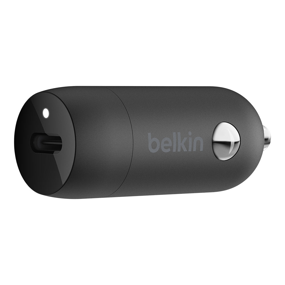 Belkin BoostCharge 30W USB-C Car ChargerWith USB-C to Lightning Cable - Black