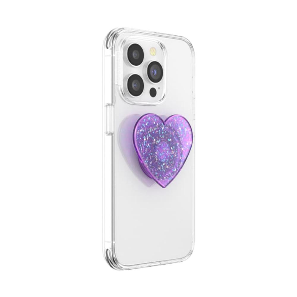PopSockets PopGrip Universal Grip (Gen2) Holder-Iridescent Dreamy Heart-Iridescent