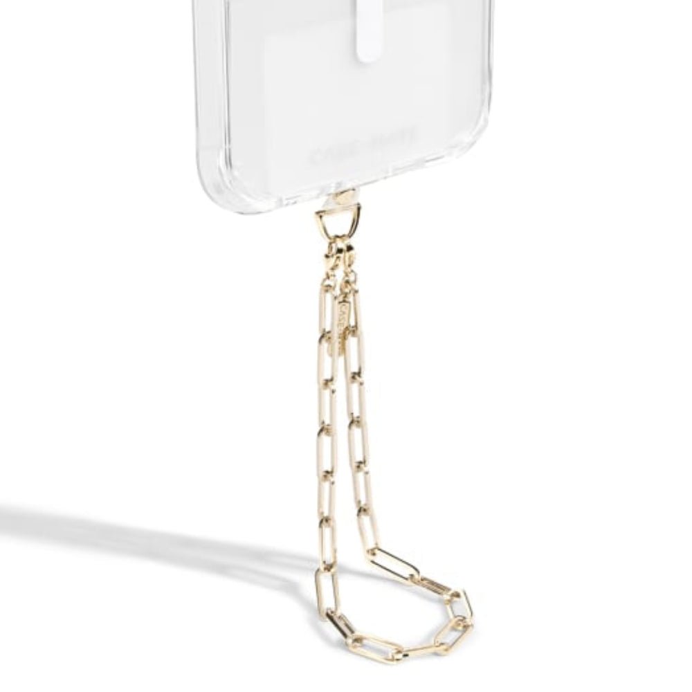 Case-Mate Link Chain Phone Wristlet – Universal Fit, Silver Pearl & Champagne