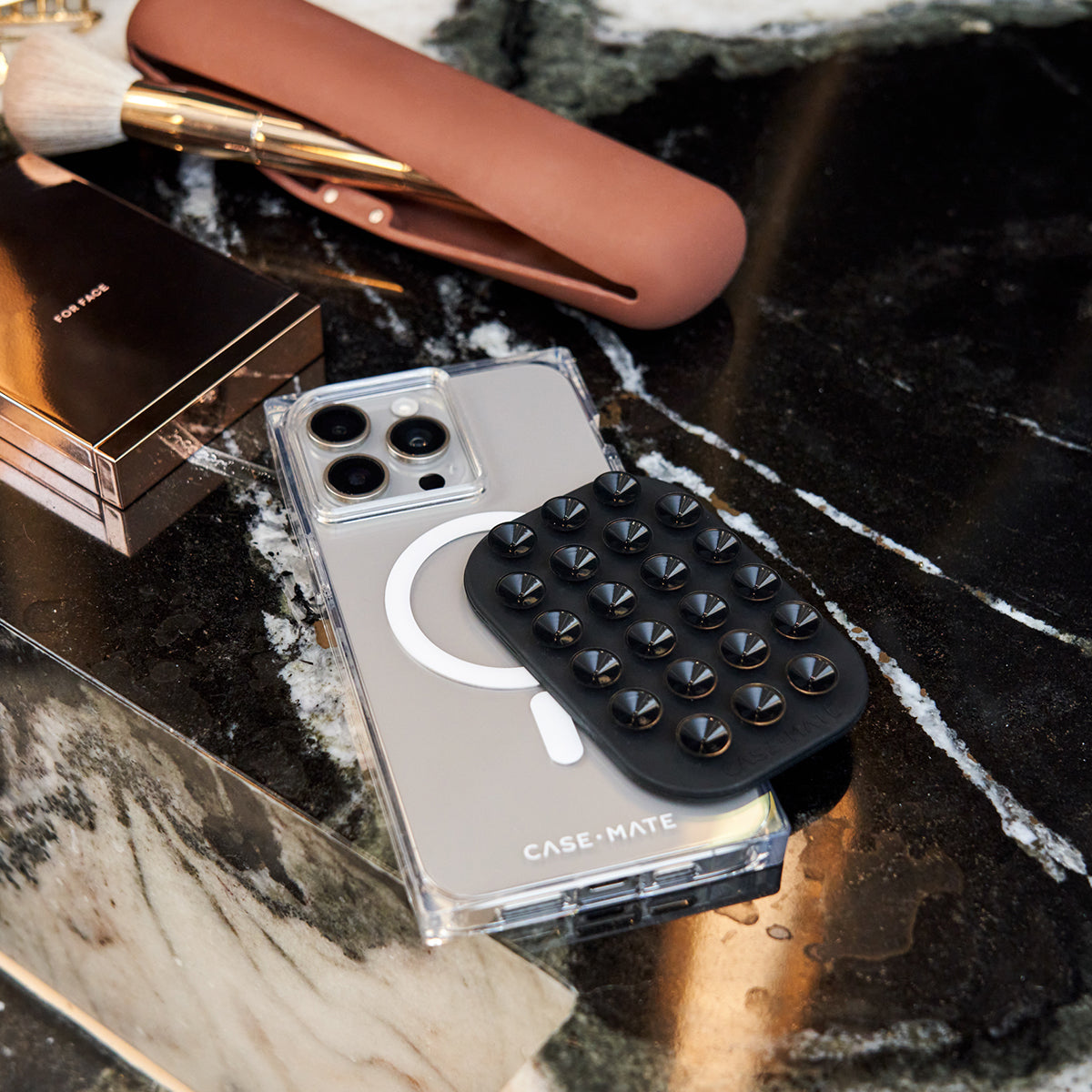 Case-Mate Stick It! MagSafe Suction Phone Mount – Black & Stardust