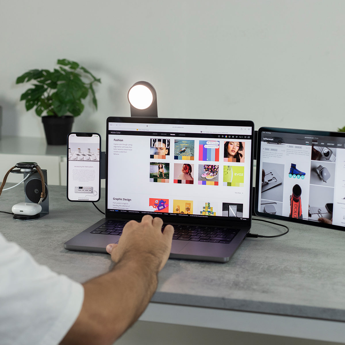 Rollingsq EDGE Pro Full Kit MagSafe Modular Kit Includes 15W Wireless Charger and Light