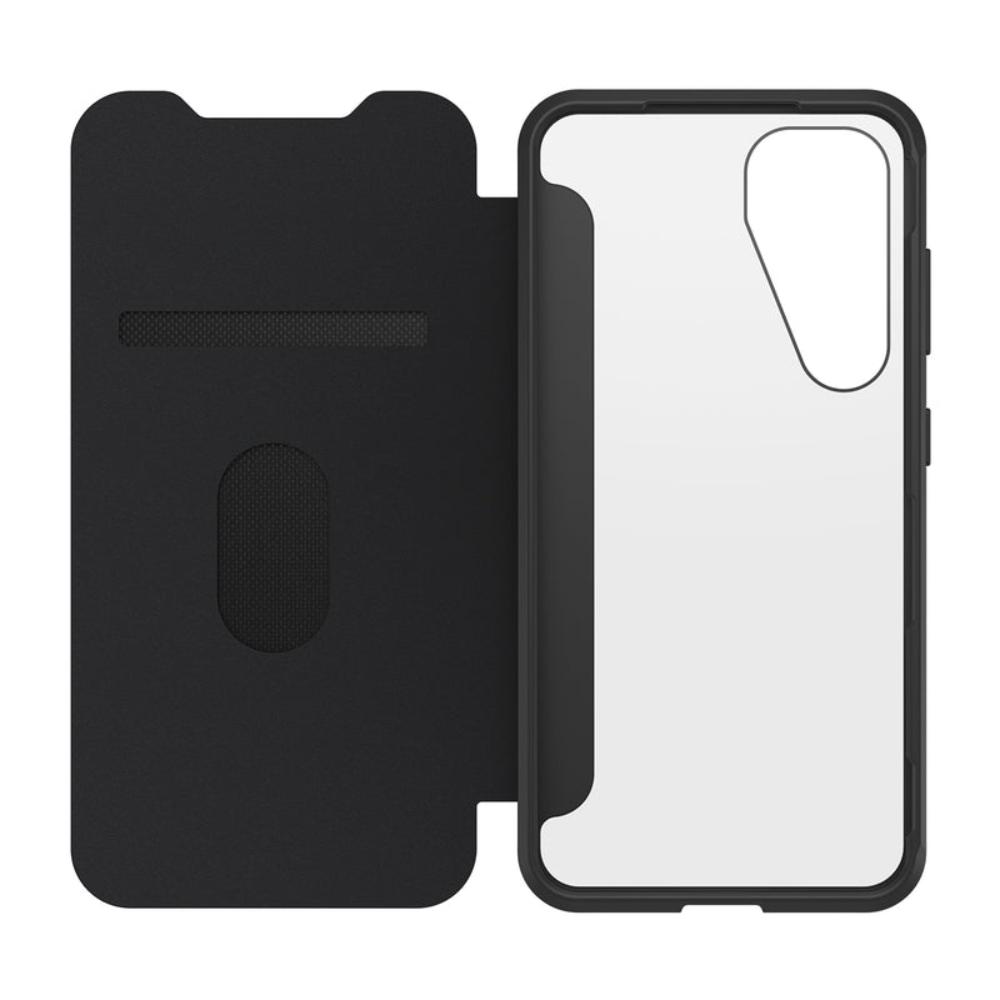 OtterBox React Folio Case For Samsung Galaxy S25 Series - Black Crystal