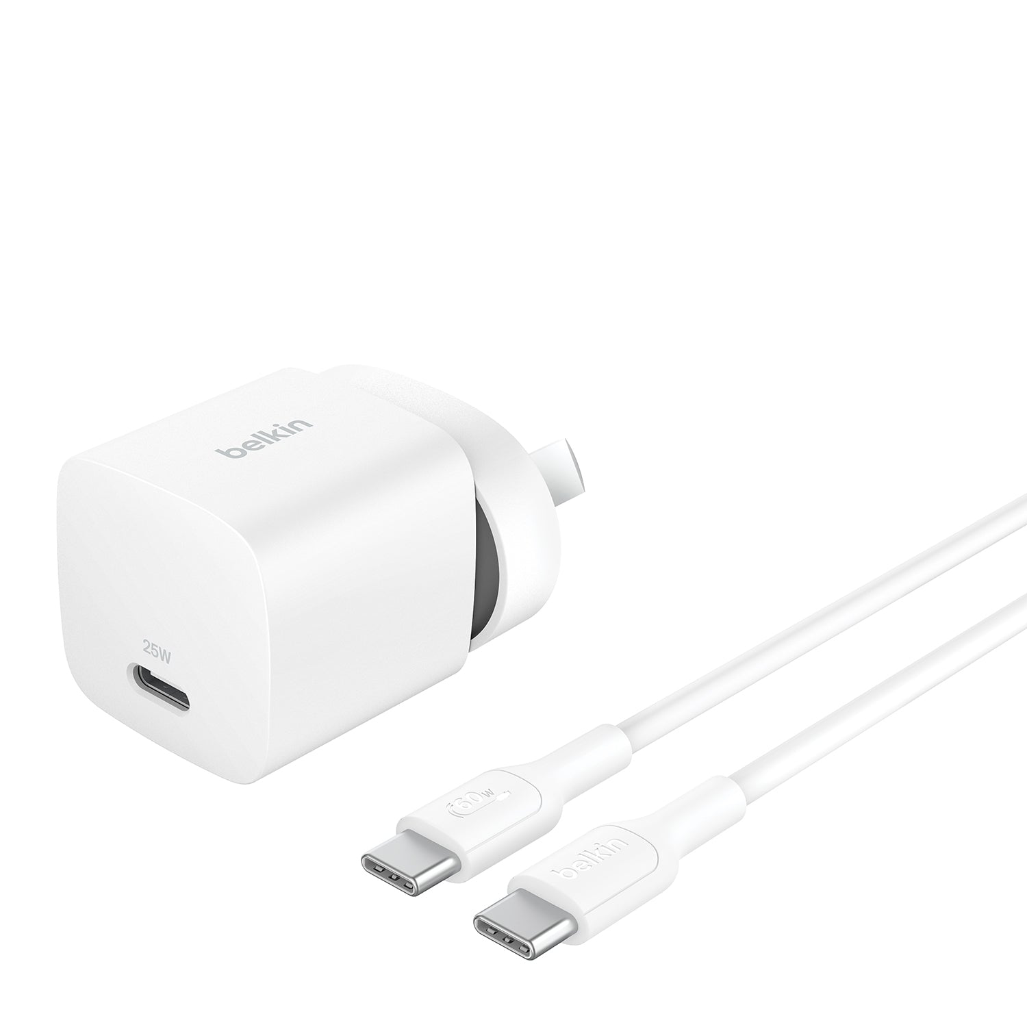 Belkin BoostCharge 25W Wall ChargerWith USB-C Output - White