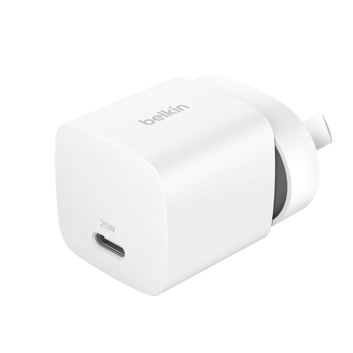 Belkin BoostCharge 25W Wall Charger & USB-C CableWith USB-C Output & 1m USB-C to USB-C Cable - White