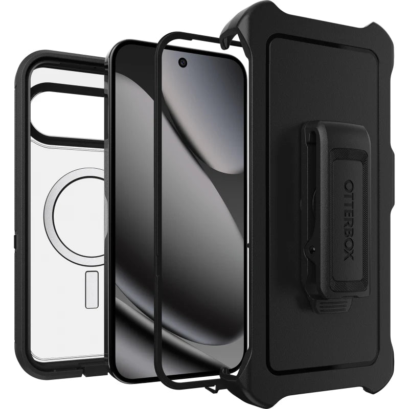 OtterBox Defender Pro XT Magnetic Cases for Google Pixel 10 Series - Dark Side Black