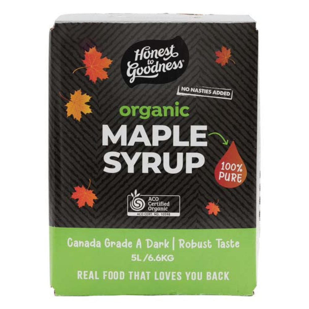 Honest to Goodness Organic Maple Syrup 5L