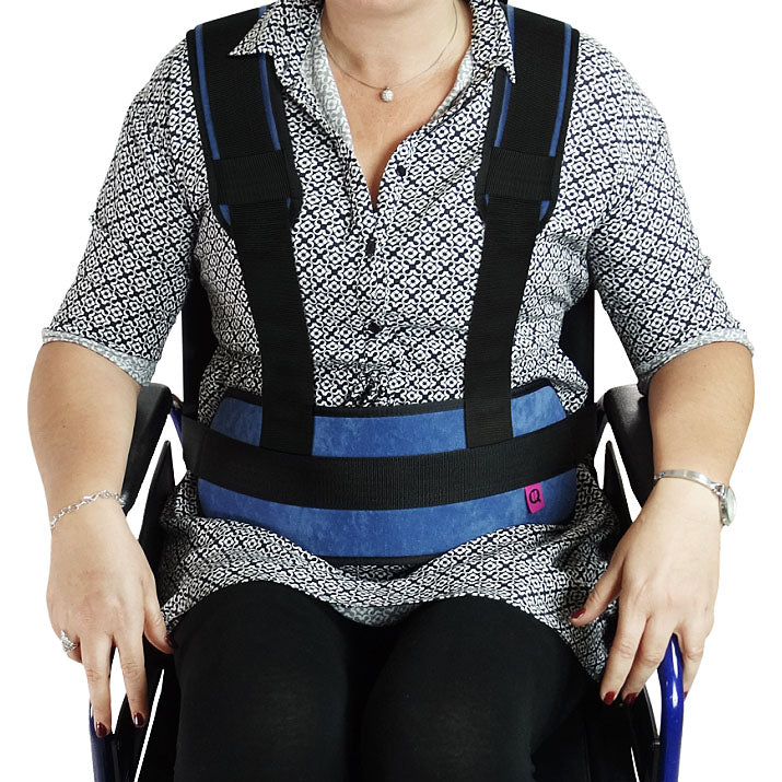 Padded Wheelchair Belt with Shoulder Straps