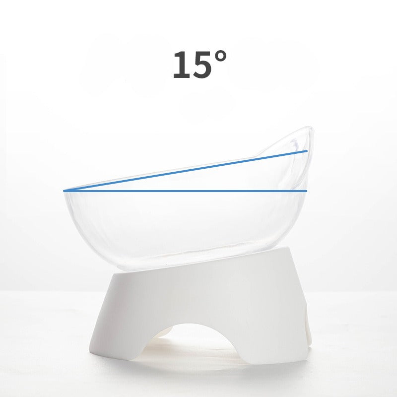 Hansona Raised Pet Feeding Transparent Bowl