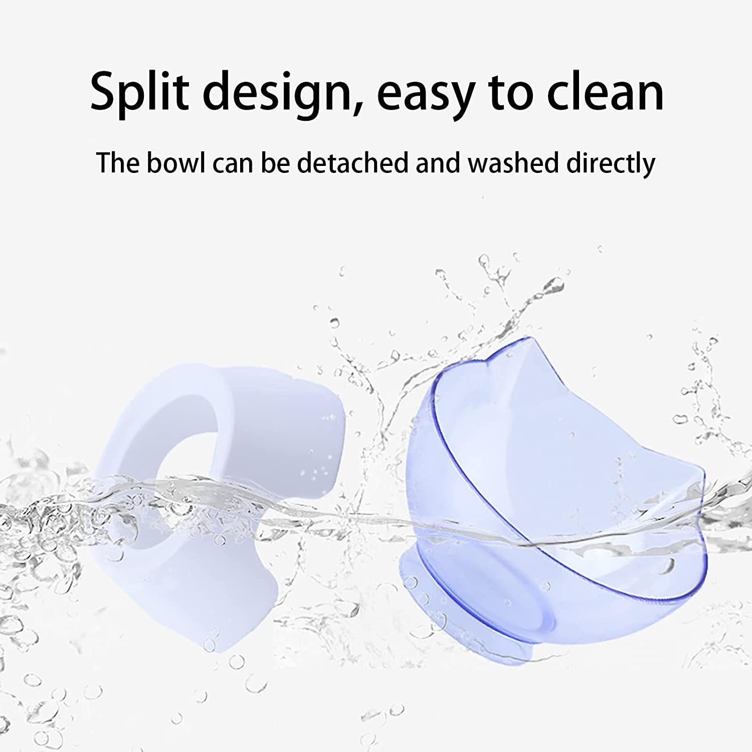 Hansona Raised Pet Feeding Transparent Bowl