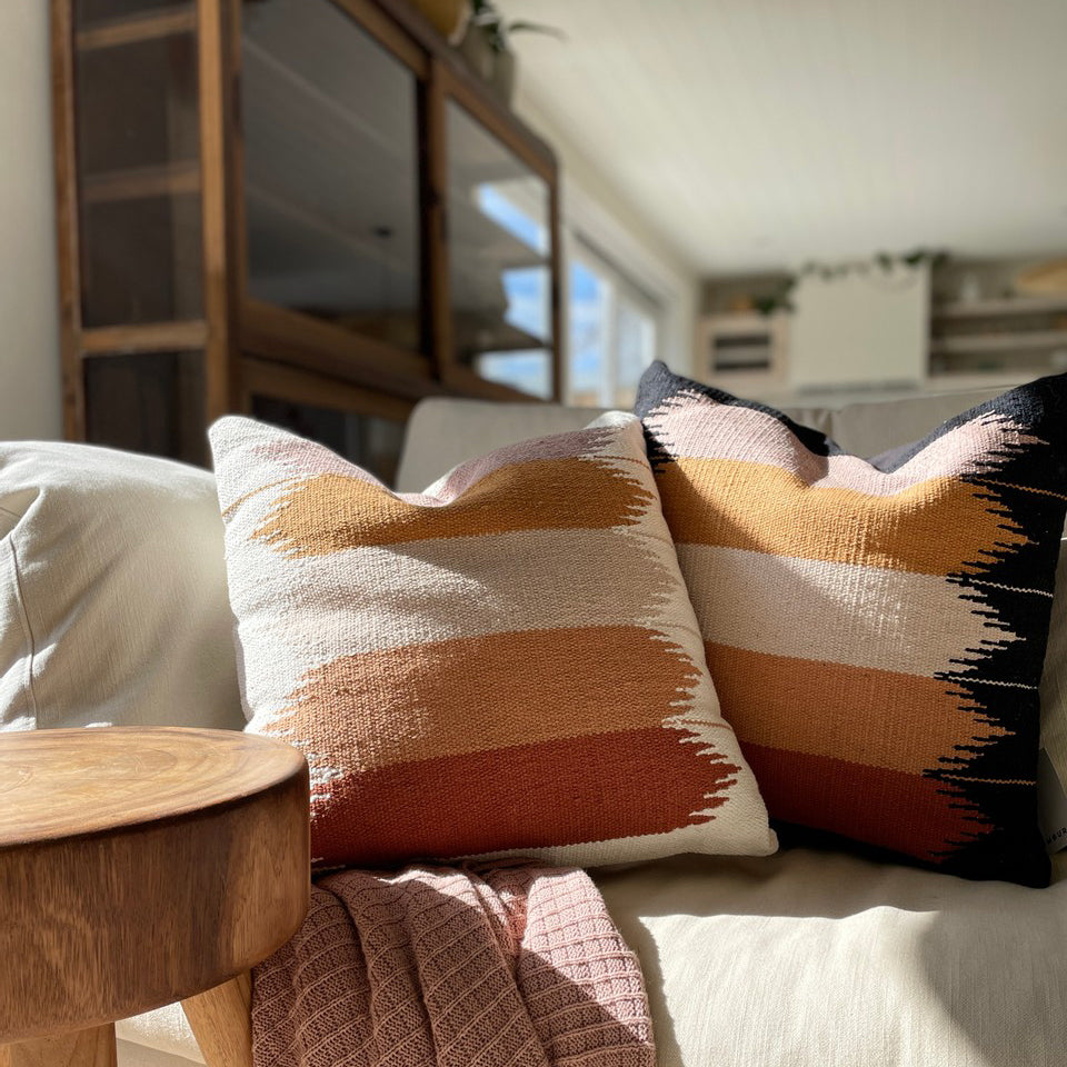 Bambury Barwon Square Cushion - Ivory