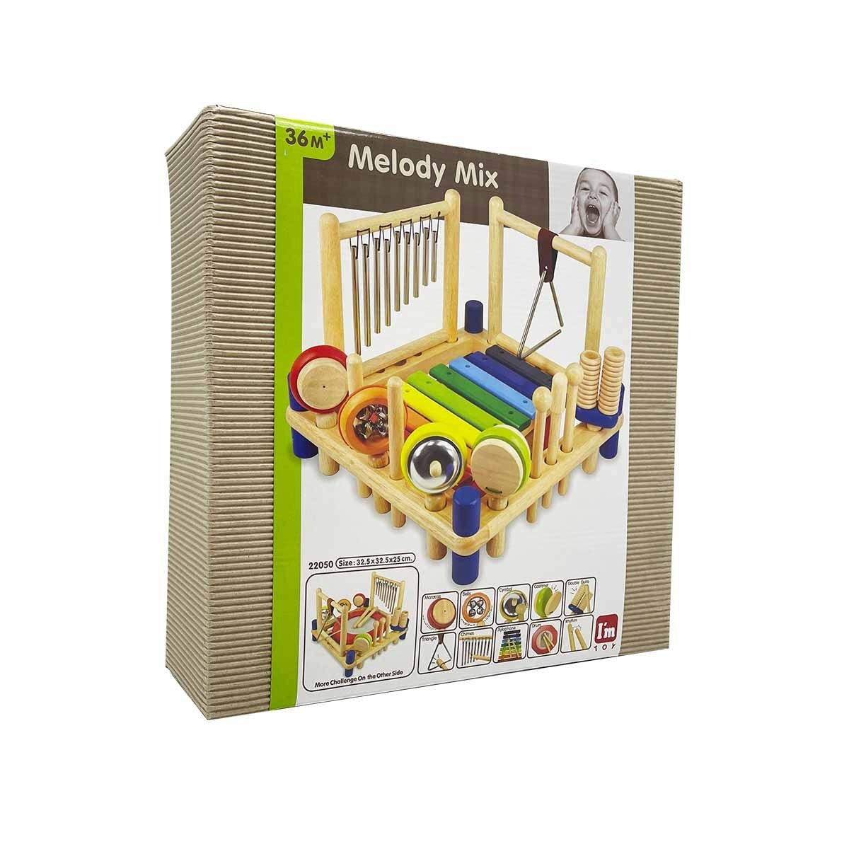 I'm Toy Wooden Melody Mix Musical Instrument Activity Toys for Kids