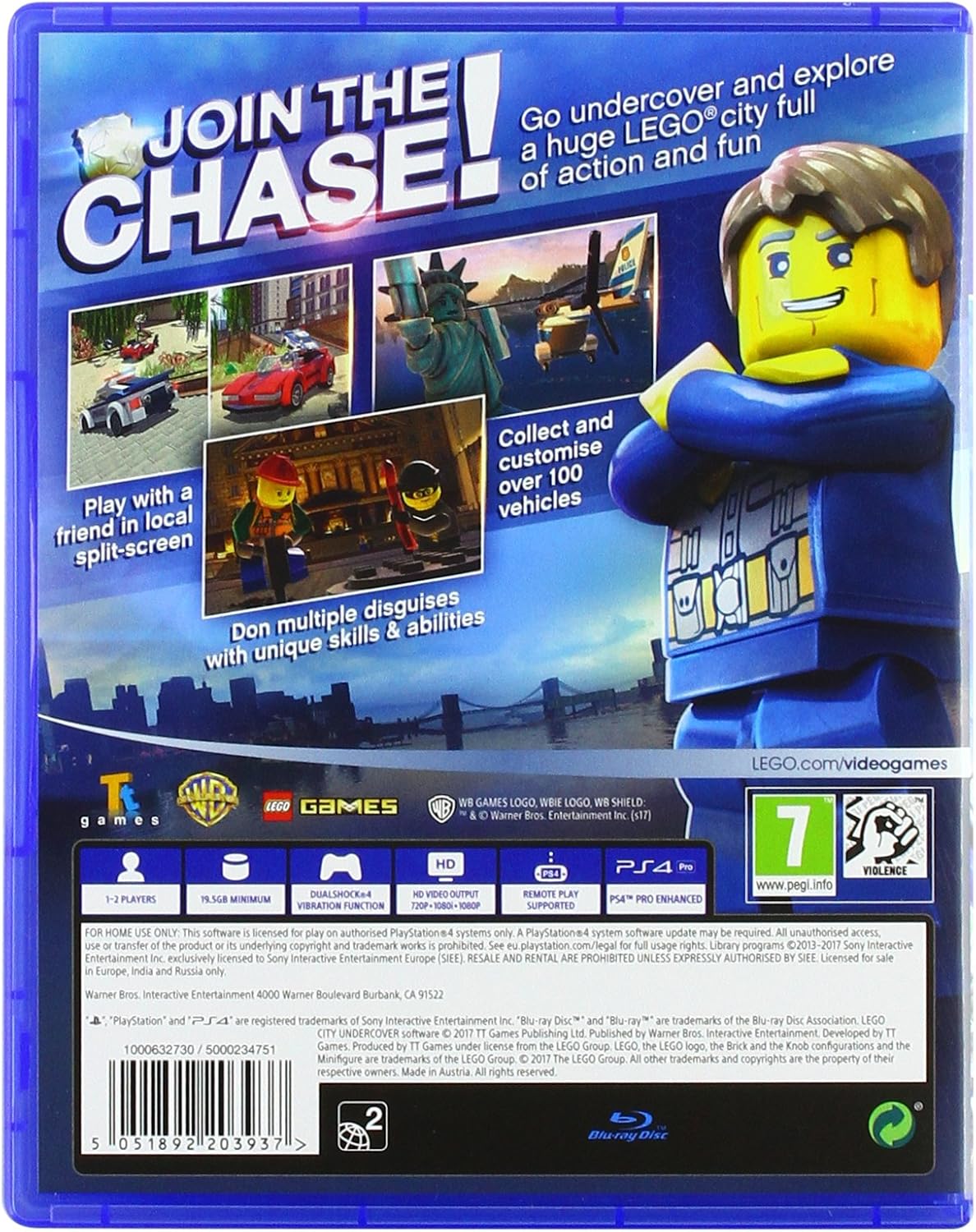 PlayStation Lego City Undercover PS4 Game