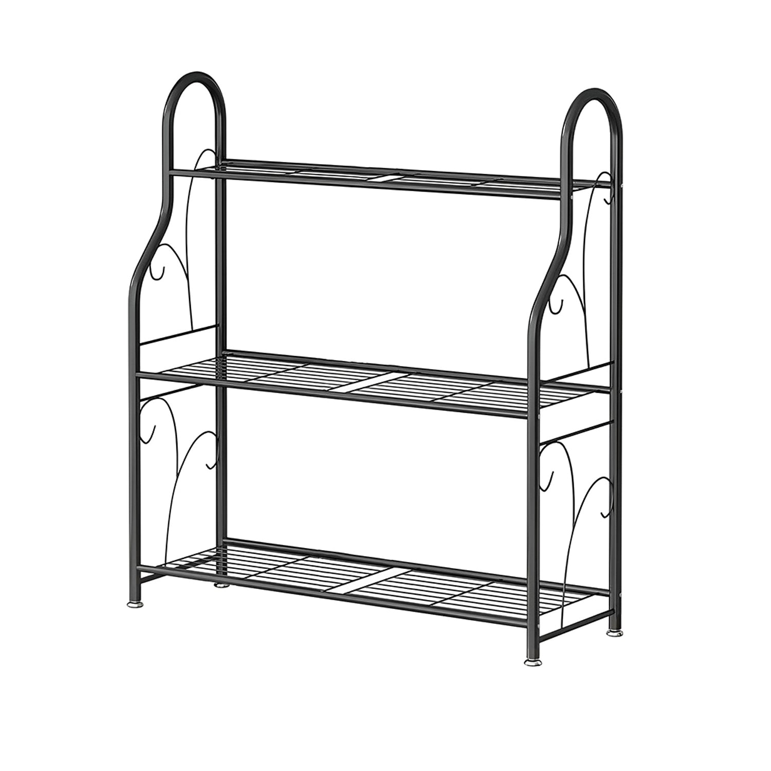 Hivvago 3-Tier Metal Plant Stand – Indoor Outdoor Rack for Potted Plants & Décor