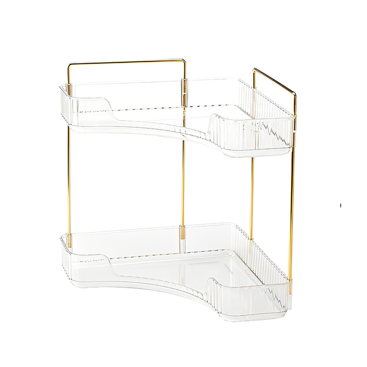 Hivvago 2-Tier Corner Counter Organizer – Space-Saving Shelf for Bathroom & More