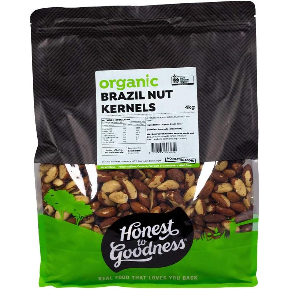 Honest to Goodness Organic Brazil Nut Kernels, 4 kg